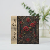 Gothic Red Rose's Save The Date (Staand voorkant)