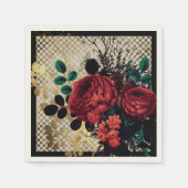 Gothic Red Roses Servet (Voorkant)