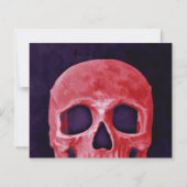 Gothic Red Skull Birthday RIP naar zijn begroting (Achterkant)