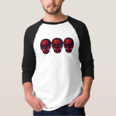 Gothic Red Skulls T-shirt (Voorkant)