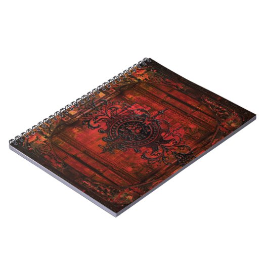 Gothic Renaissance Red Faux Leather Ancient Tome Notitieboek (Linkerzijde)