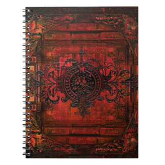 Gothic Renaissance Red Faux Leather Ancient Tome Notitieboek