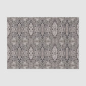 gothic renaissance  zilvergrijs tribaal patroon tissuepapier (Voorkant)