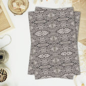 gothic renaissance  zilvergrijs tribaal patroon tissuepapier