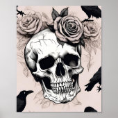 Gothic Reverie Blooms & Botten Poster (Voorkant)