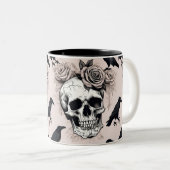 Gothic Reverie Blooms & Botten Tweekleurige Koffiemok (Voorkant rechts)