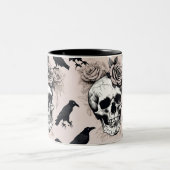 Gothic Reverie Blooms & Botten Tweekleurige Koffiemok (Center)