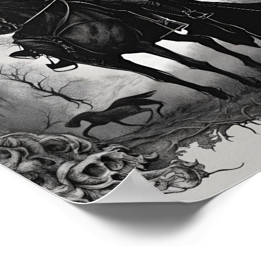 Gothic Reverie Dark Horseman Poster (Hoek)