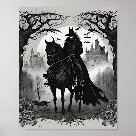 Gothic Reverie Dark Horseman Poster (Voorkant)