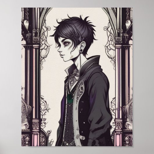 Gothic Reverie Dark Wanderer Poster (Voorkant)