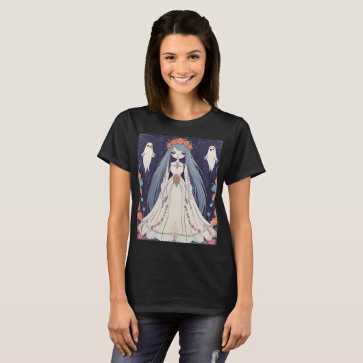 Gothic Reverie Ghost Bride T-shirt (Voorkant volledig)