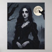 Gothic Reverie Lady Nocturne Poster (Voorkant)