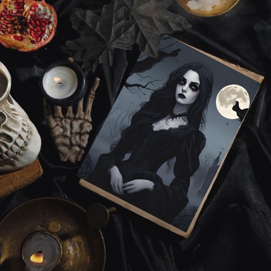 Gothic Reverie Lady Nocturne Poster