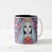 Gothic Reverie Lovely Bride Tweekleurige Koffiemok (Voorkant rechts)