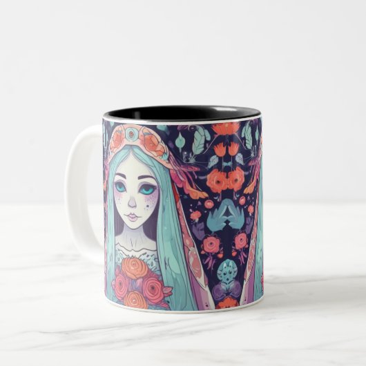 Gothic Reverie Lovely Bride Tweekleurige Koffiemok (Voorkant links)