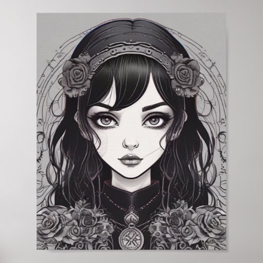 Gothic Reverie Midnight Muse Poster (Voorkant)