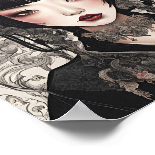 Gothic Reverie Yin Yue Shadow Moon Poster (Hoek)