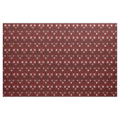 Gothic Revival Bloemen, Rood Stof (Yard (91,4 cm))