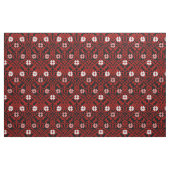 Gothic Revival Bloemen, Rood Stof (Fat Quarter)