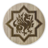 Gothic Revival Dragon Ceramic Pull Keramische Knop (Voorkant)