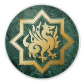 Gothic Revival Dragon Ceramic Pull Keramische Knop (Voorkant)