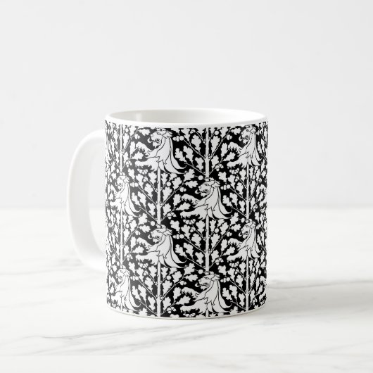 Gothic Revival Lion Coffee Mok (Voorkant links)