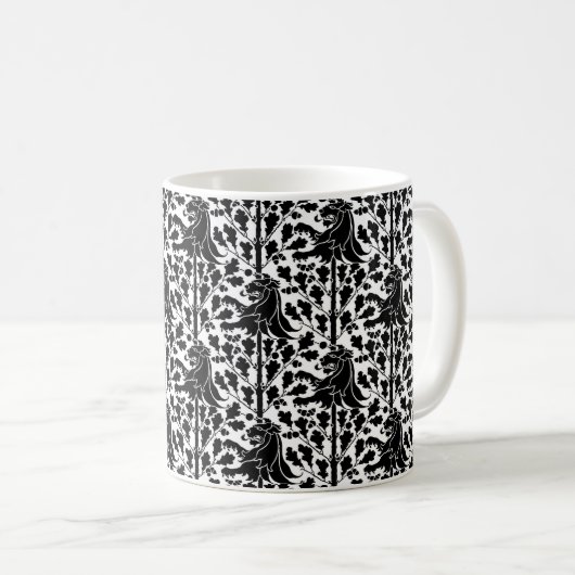 Gothic Revival Lion Coffee Mok (Voorkant rechts)