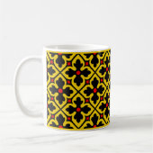 Gothic Revival Quatrefoil Koffie Mok (Links)