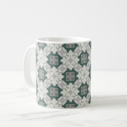 Gothic Revival Quatrefoils 1 Koffie Mok (Voorkant links)