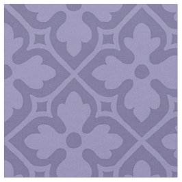 Gothic Revival Quatrefoils, gedempt violet Stof