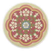 Gothic Revival Rosette Keramische Pull Keramische Knop (Voorkant)