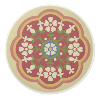 Gothic Revival Rosette Keramische Pull Knop