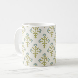 Gothic Revival Stenciled Flowers Koffiemok