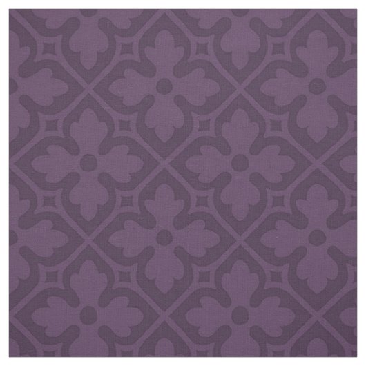 Gothic Revival Vierpassen, Aubergine Stof (Swatch)