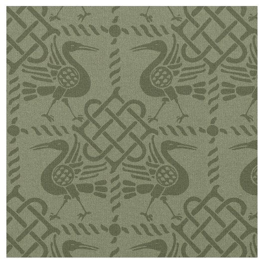 Gothic Revival Vogels en knopen Stof (Close Up)