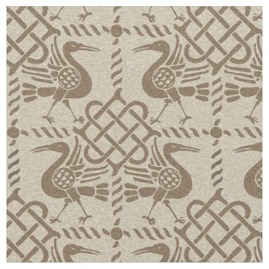 Gothic Revival Vogels en knopen Stof (Close Up)
