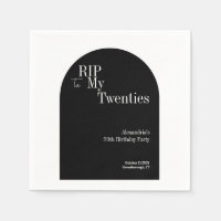 Gothic RIP 20s 30th Birthday Party Zwart-wit