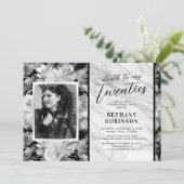 Gothic RIP Twenties 30th Birthday Party Invitation Kaart (Staand voorkant)