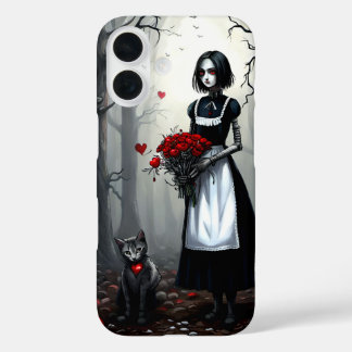 Gothic Robot Meisje iPhone 16 Hoesje
