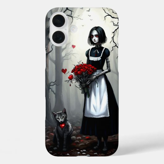 Gothic Robot Meisje Case-Mate iPhone Case (Achterkant)