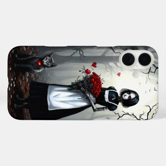 Gothic Robot Meisje Case-Mate iPhone Case (Achterkant (horizontaal))