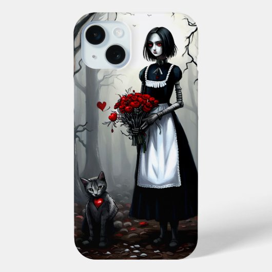 Gothic Robot Meisje Case-Mate iPhone Case (Achterkant)