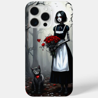 Gothic Robot Meisje iPhone 15 Pro Max Hoesje
