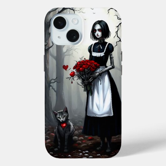 Gothic Robot Meisje Case-Mate iPhone Case (Achterkant)