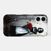 Gothic Robot Meisje iPhone 16 Hoesje (Achterkant horizontaal)