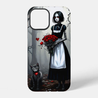 Gothic Robot Meisje iPhone 12 Hoesje