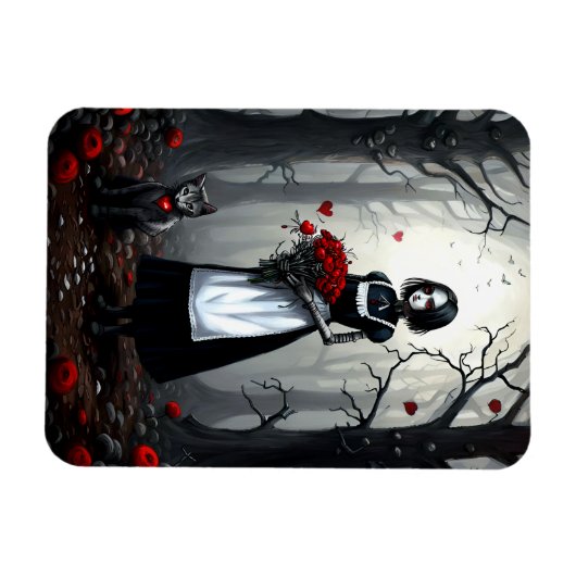 Gothic Robot Meisje Magneet (Horizontaal)