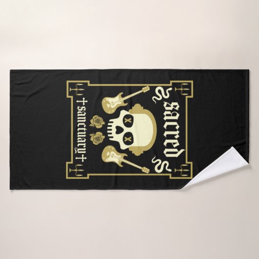 Gothic Rock Mode Badhanddoek (Badhanddoek)