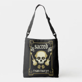 Gothic Rock Mode Crossbody Tas (Achterkant)
