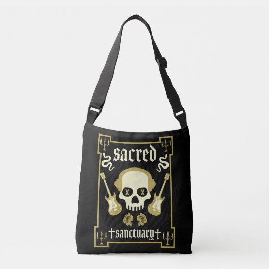 Gothic Rock Mode Crossbody Tas (Voorkant)